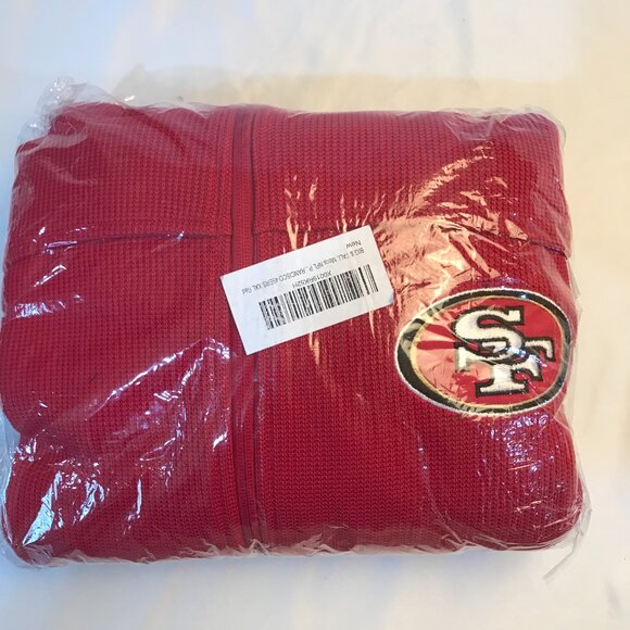 NFL San Francisco 49ers Men's Full Zipper Sweater Size 2XL Embroidered Team NEW - Picture 1 of 11